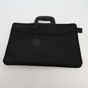 Black pp zipper briefcase for sale 36.5*27.5cm