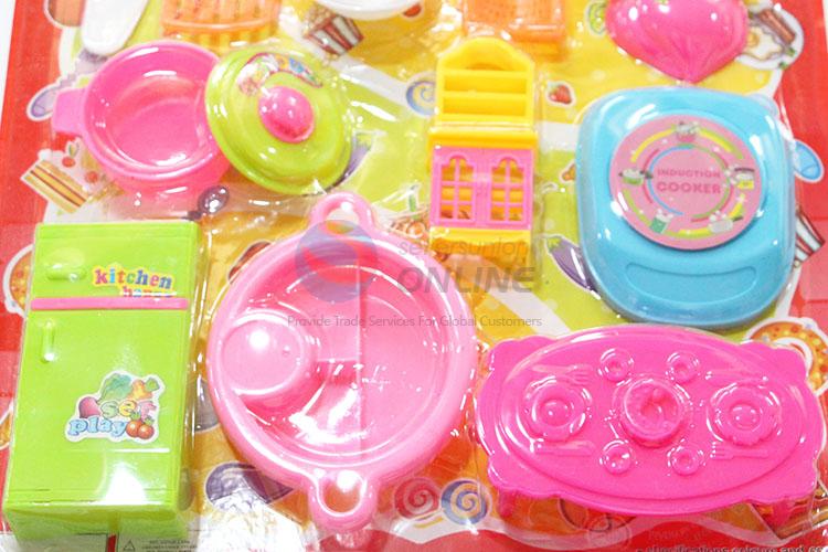 Popular Children Toy Plastic Kitchenware Cooking Set for Sale