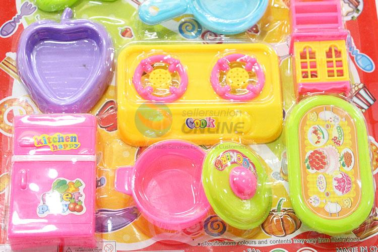 Children Toy Plastic Kitchenware Cooking Set with Low Price