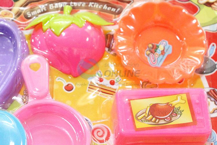 Fashion Style Children Toy Plastic Kitchenware Cooking Set