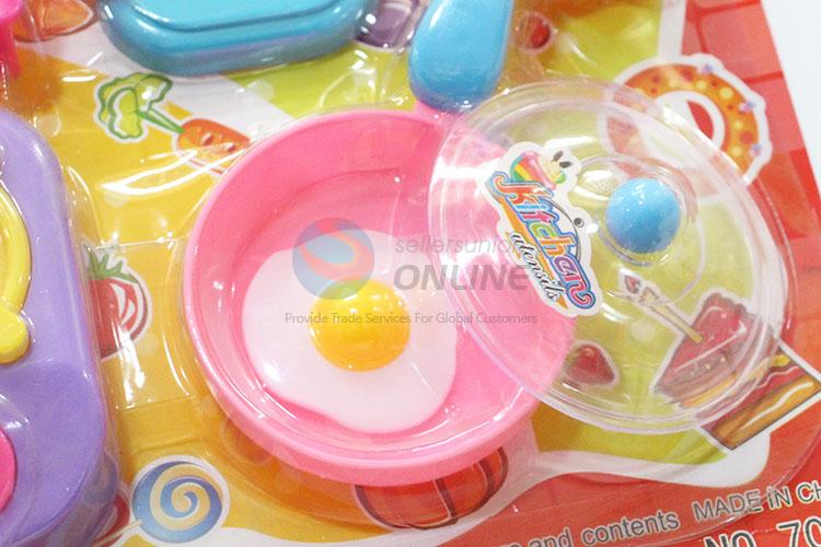 High Quality Children Toy Plastic Kitchenware Cooking Set