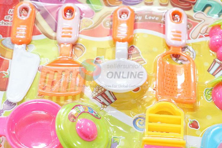Popular Children Toy Plastic Kitchenware Cooking Set for Sale