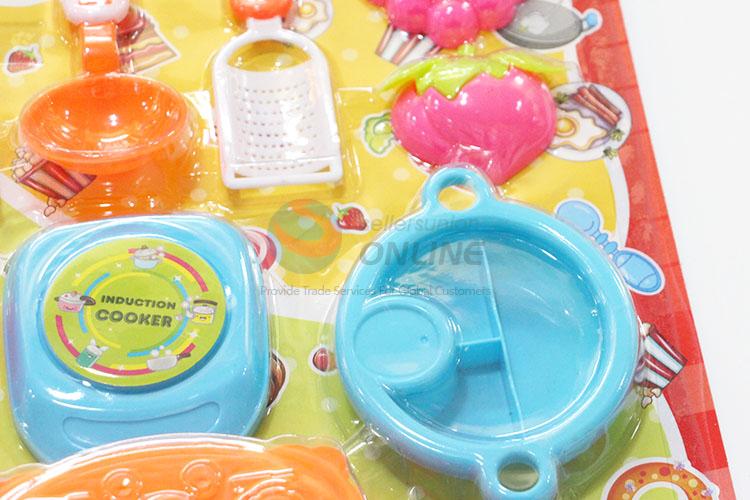 Factory Direct Children Toy Plastic Kitchenware Cooking Set