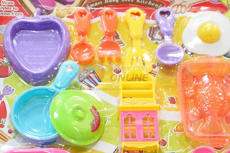 Wholesale Plastic Kitchen Set Plastic Kitchenware Toy for Promotion