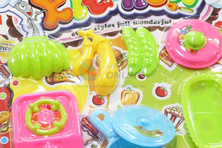2017 Hot Preschool Educational Plastic DIY Kitchenware Toy