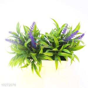 Recent design popular artificial lavender pot/fake potted plant