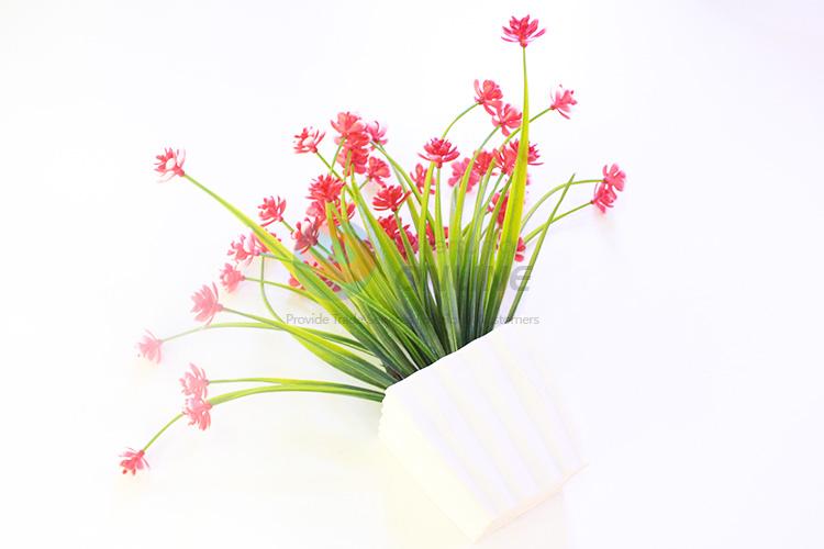 China wholesale promotional artificial flower pot/fake potted plant