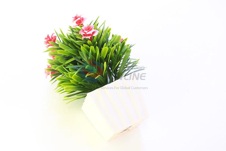 Fancy cheap high sales artificial flower pot/fake potted plant