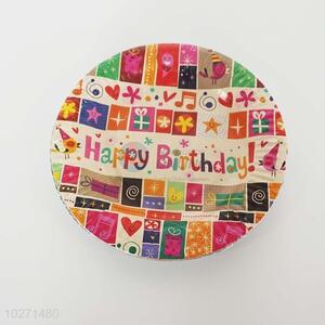 Custom 10 Pieces Color Printing Paper Plate Party Plate