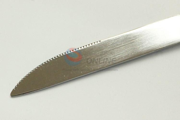 Wholesale low price silver stainless steel dinner knife