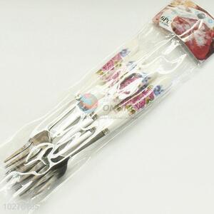 Flower printing fork cheap stainless steel fork