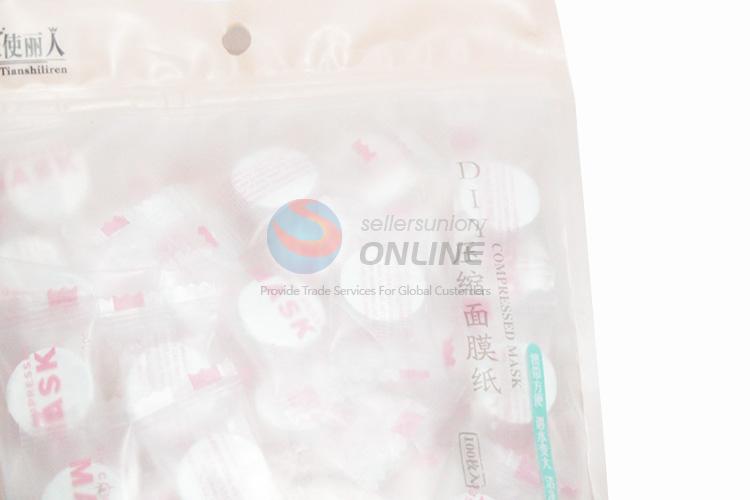 Customized low price cotton compressed facial mask