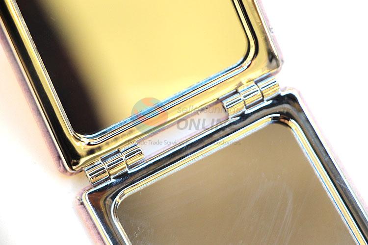 Fashionable Building Printed Square Pocket Cosmetic Mirror for Sale