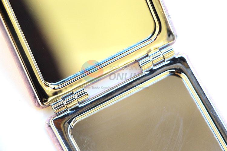 Cute Girl Pattern Square Pocket Cosmetic Mirror for Sale