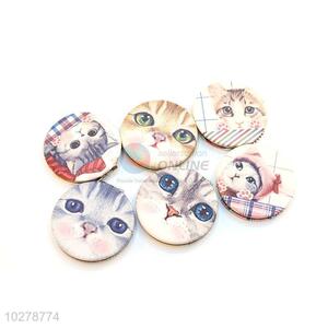 Cute Cat Pattern Round Pocket Cosmetic Mirror for Sale