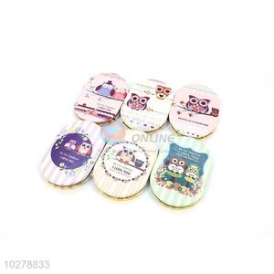 Cute Owl Printed Pocket Cosmetic Mirror for Sale