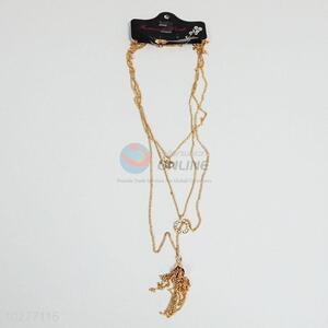 Golden Color Multilayer Necklace for Women