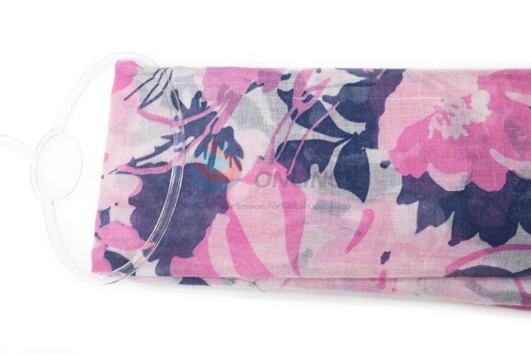 Promotional Flower Pattern Staple Rayon Scarf for Women