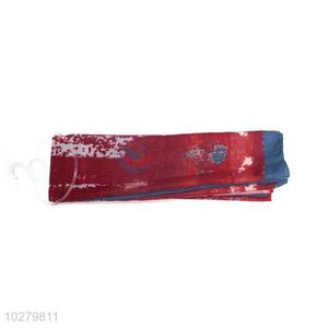 Cheap Price Red Staple Rayon Scarf for Women