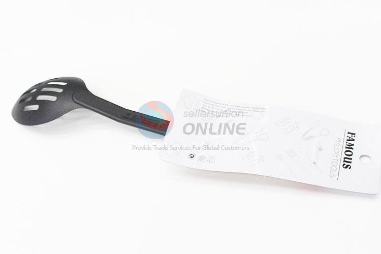 Black Cheap Skimmer Spoon Plastic With Rubber Handle