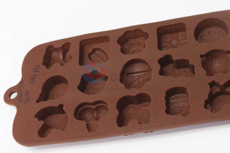 Promotional Silica Gel Chocolate Mold Cheap Kitchen Baking Mould