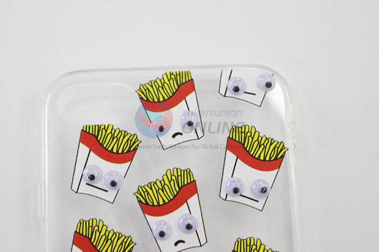 Cartoon Funny Chips Printed Silicone Mobile Phone Shell for iphone