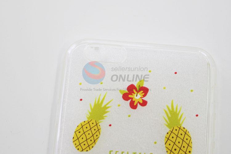 Simple Yellow Pineapple Design Silicone Mobile Phone Shell for iphone