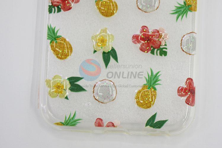 Clorful Flower and Pineapple Printed Acrylic Mobile Phone Shell for iphone