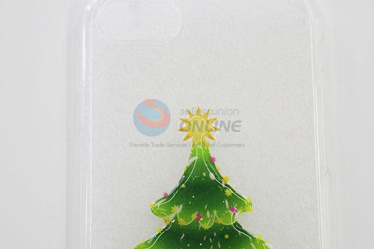 Chirstmas Tree and Snowman Printed Silicone Mobile Phone Shell for iphone