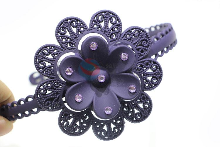 Cute Design Flower Thin Hair Clasp For Girls