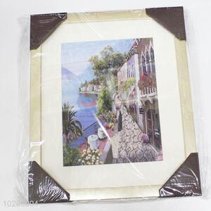 Fashionable Design Beautiful Scenery Pattern Painting Crafts for Wall Decoration