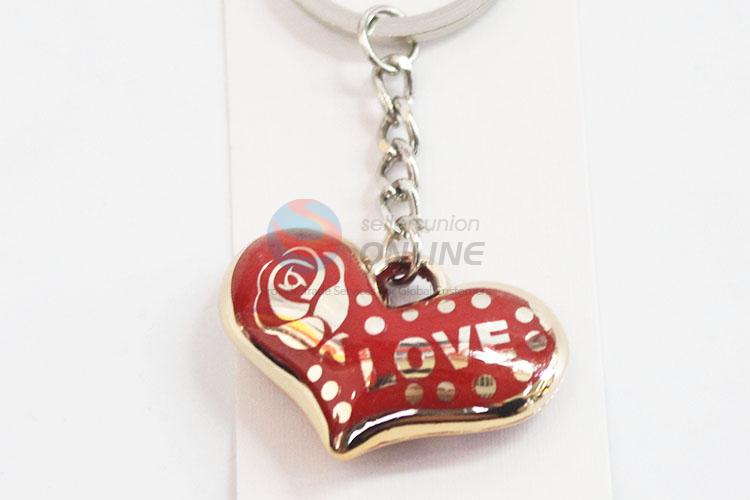 Promotional best fashionable loving heart shape key chain