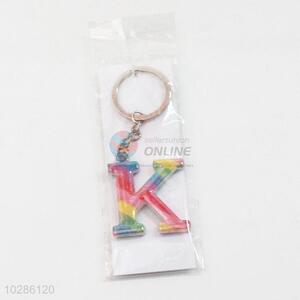 Great low price new style colorful K shape key chain