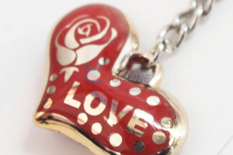 Promotional best fashionable loving heart shape key chain