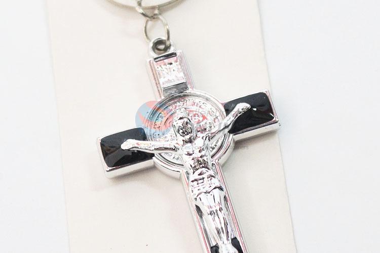 Wholesale cheap top quality cross shape key chain