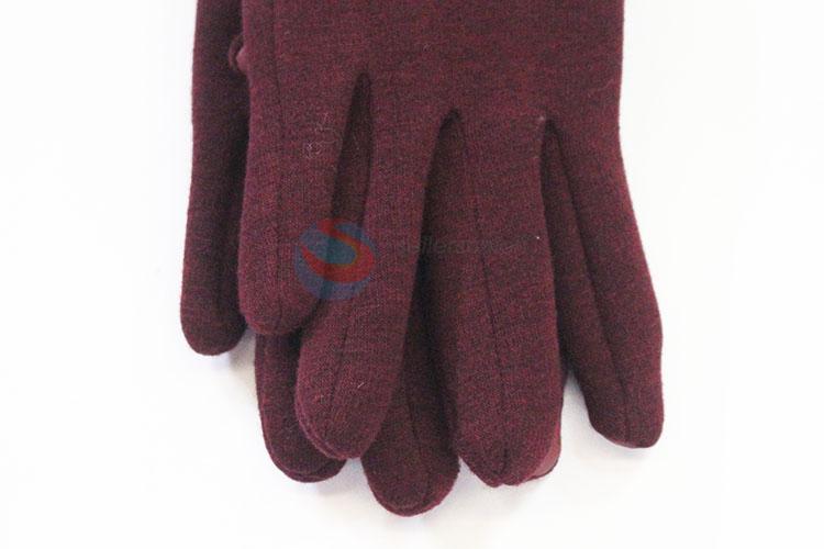 Normal cheap high quality red women glove