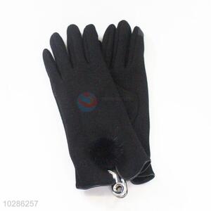 Popular cheap new style black women glove