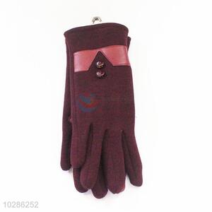 Normal cheap high quality red women glove