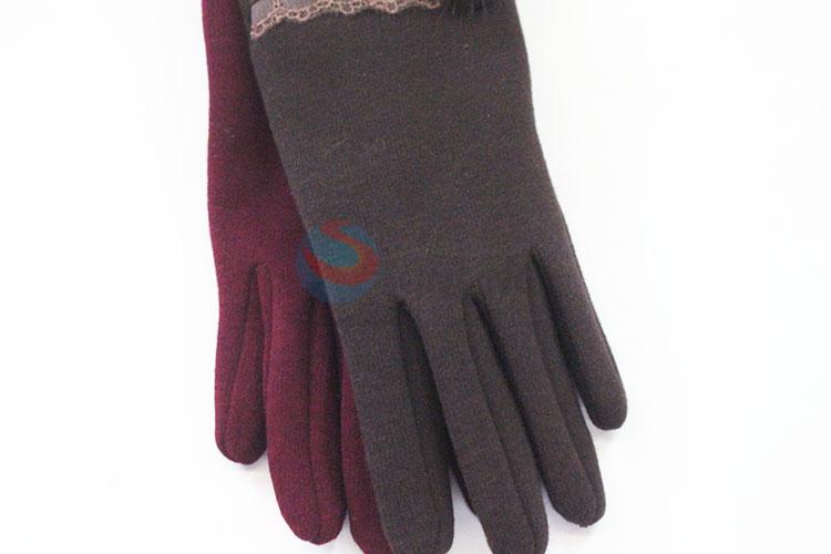 Wholesale top quality 2pcs women gloves