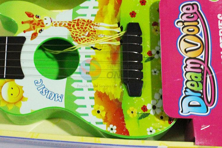 Lovely Design Green Color Simulation Guitar Toy Music Boys Girls Gift