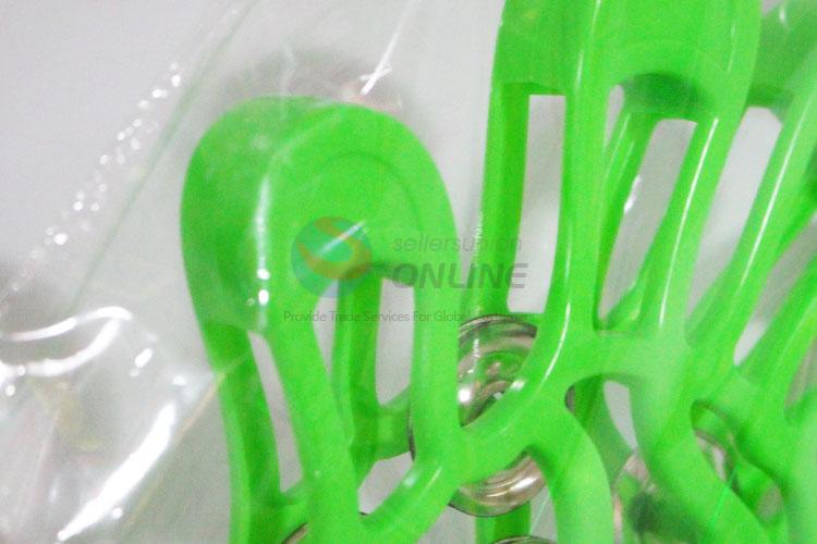 Wholesale Green Color Hand Shaped Hand Jingle Shaking Bell