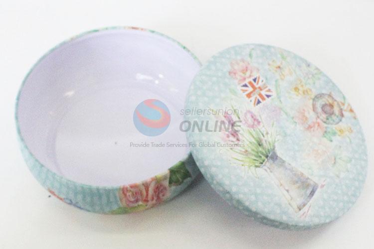 Wholesale Color Printing Bowl Shape Storage Box Storage Tin Cans