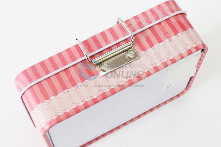 Fashion Design Storage Box Storage Tin Case With Lock
