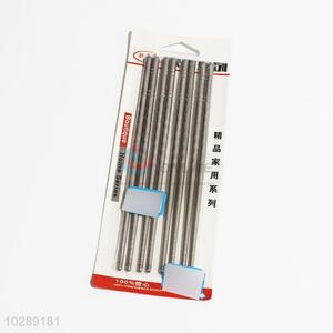 Household 4 Pair Steel Chopsticks for Sale