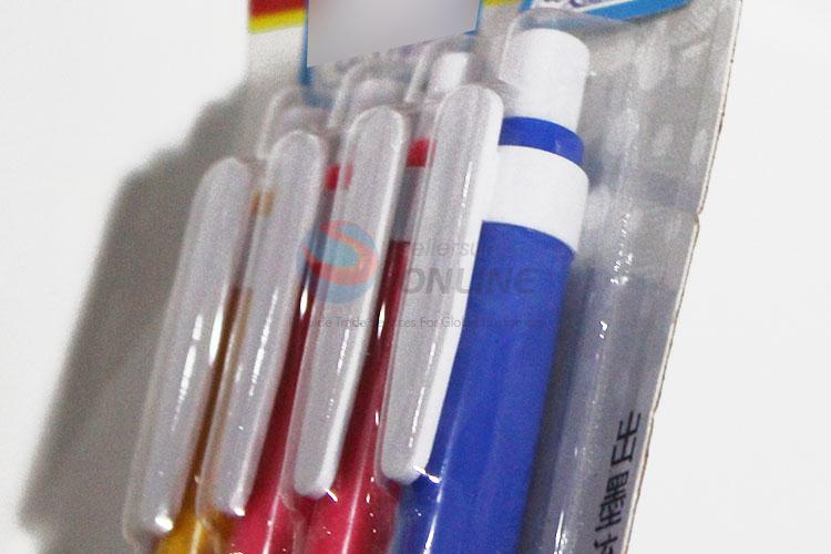 Wholesale Plastic 4 Ball-point Pens for Promotion