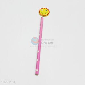 Wholesale Price Pencil Silm Round Smile Face Shape Wooden Pencil