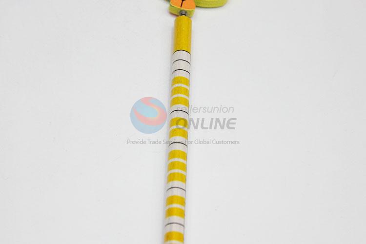 Wholesale Price New Design Silm Yellow Bird Shape Wooden Pencil