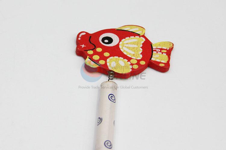 Wholesale Price New Design Pencil Silm Fish Shape Wooden Pencil,White And Red