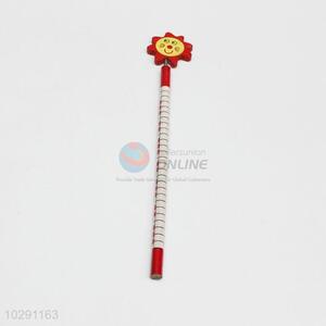 New Design Silm Traffic Signal Pattern Wooden Pencil For Student