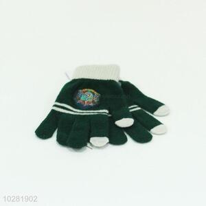 Green Color Touch Screen Gloves for Winter